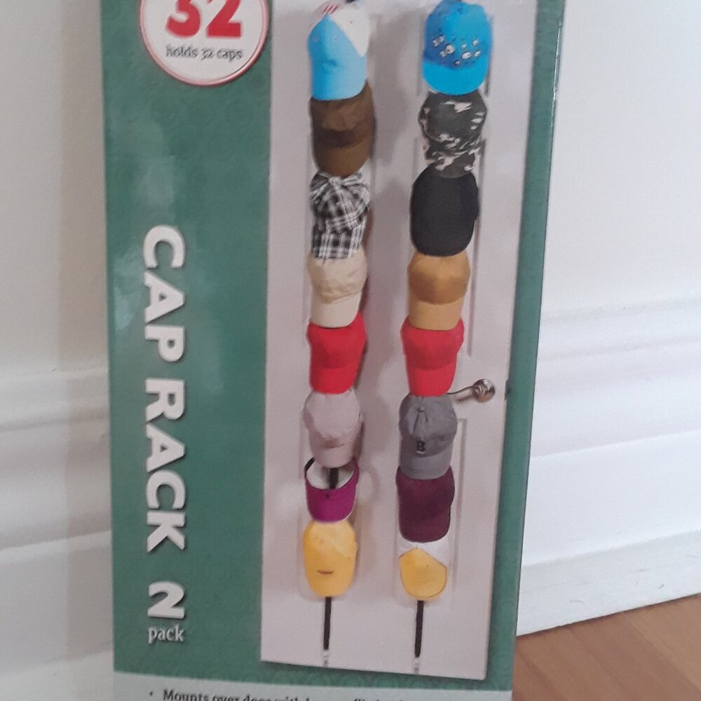 Over Door 'Cap Rack' Organizer New in Box 2 Pack